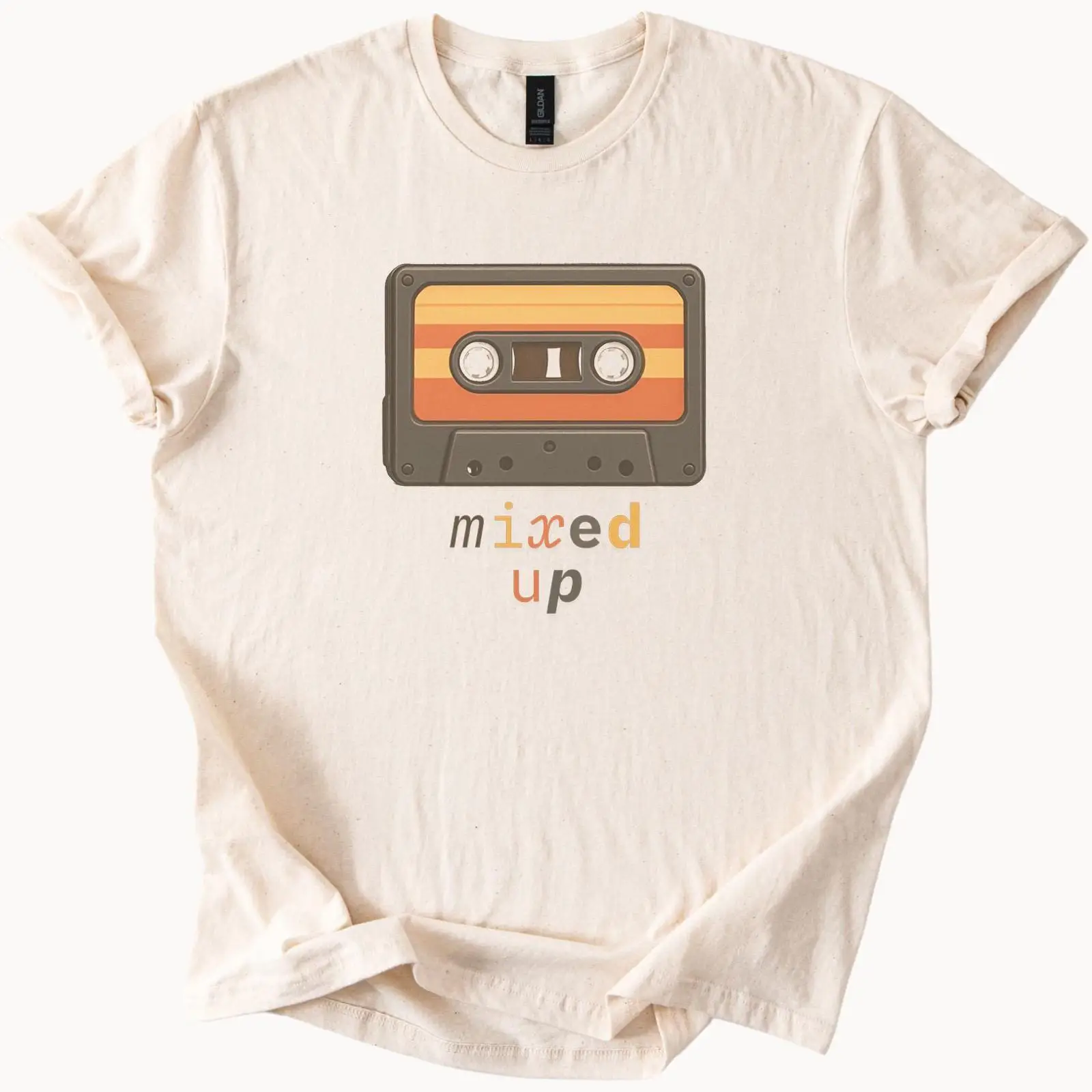Audio Vibes Music - Camiseta con diseño de casete de