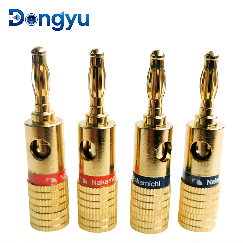 Audio Music For Video - Conectores Banana Nakamichi de 4 mm,