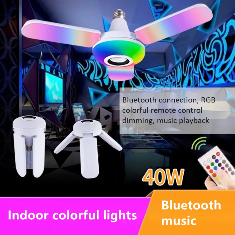 Audio Music Spotify - Luz Musical Bluetooth con Interfaz E27,