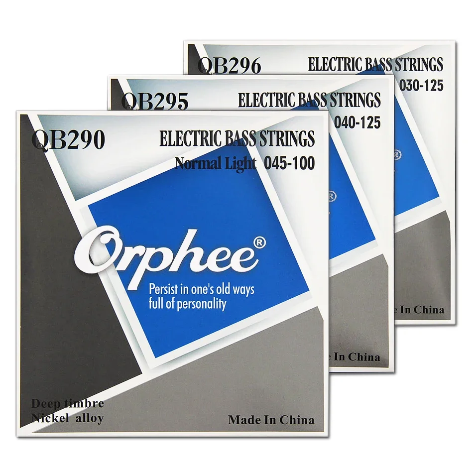 Bass Guitar Strings - Orphee-cuerdas de bajo eléctrico serie QB,