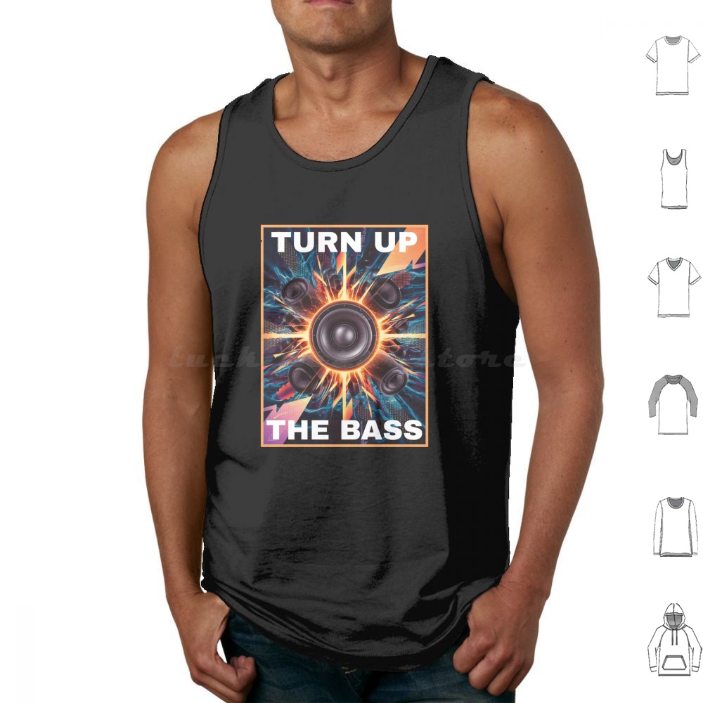 Audio Vibes Music - Camisetas sin mangas con estampado de