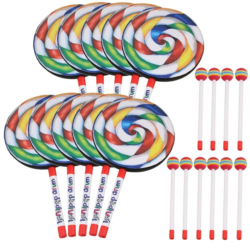 Audio Music Lollipop - Tambor con forma de piruleta para