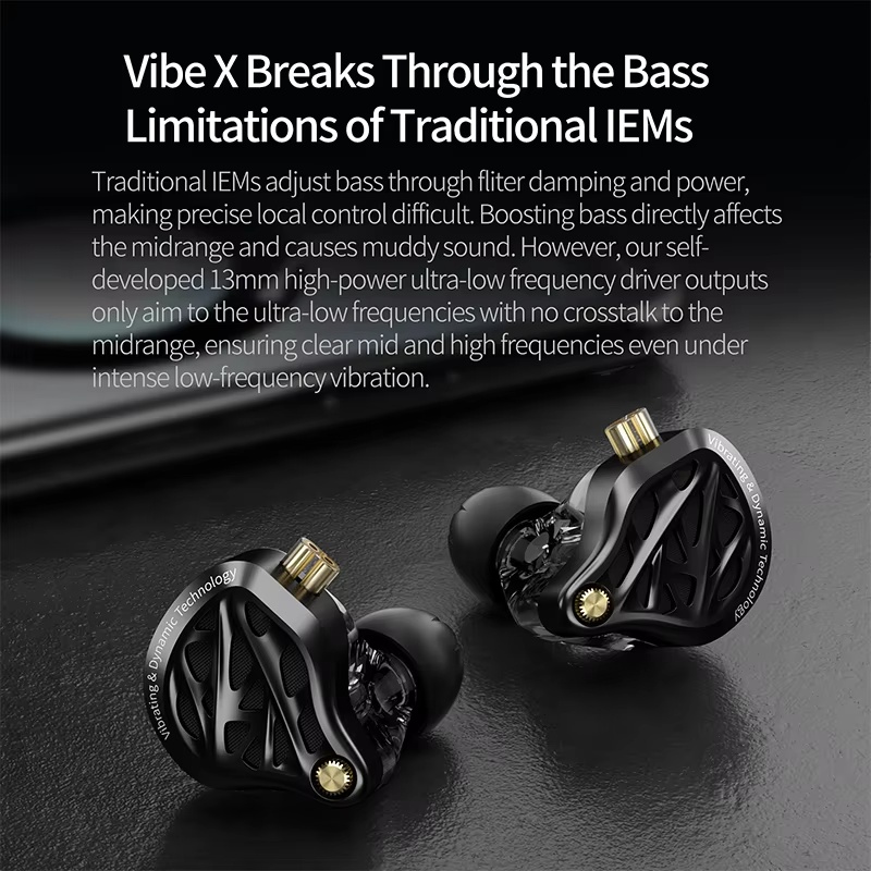 Audio Vibes Music - Audífonos Kz Vibe X con vibración