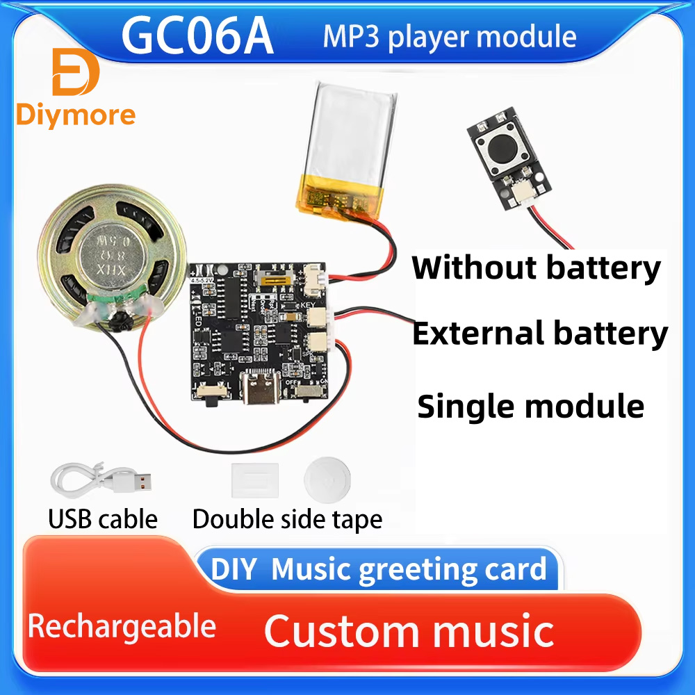 Audio Music Wave - Módulo de sonido grabable GC06 MP3