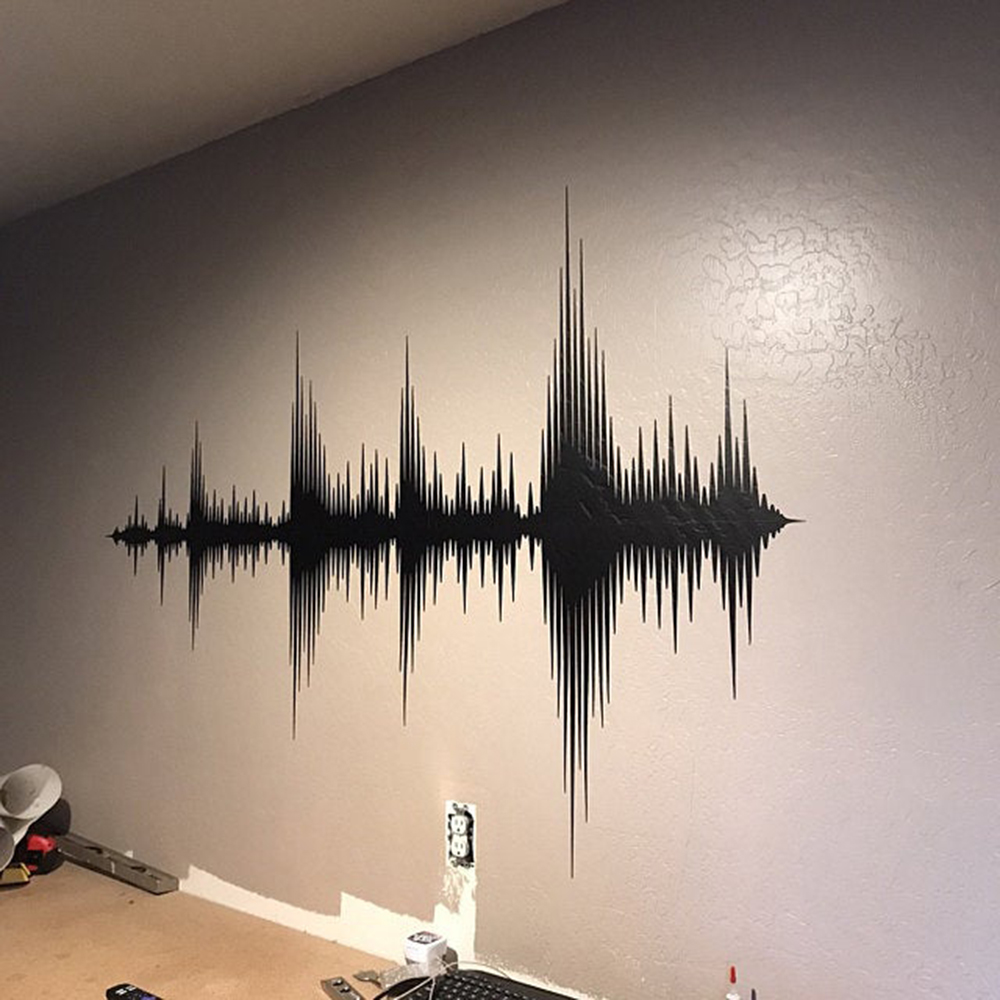 Calcomanía de pared de onda de - Audio Music Remove reseña y precio