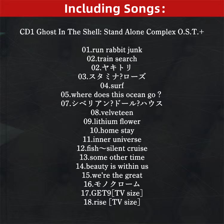 Anime Ghost In The Shell Yoko  - Audio Music Kannada reseña y precio