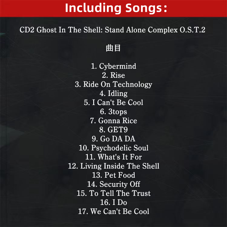 Anime Ghost In The Shell Yoko  - Audio Music Kannada reseña y precio