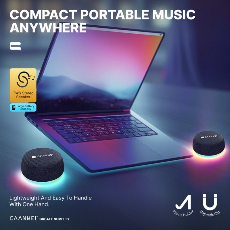 Altavoz Bluetooth Magnético co - Audio Music Spotify reseña y precio