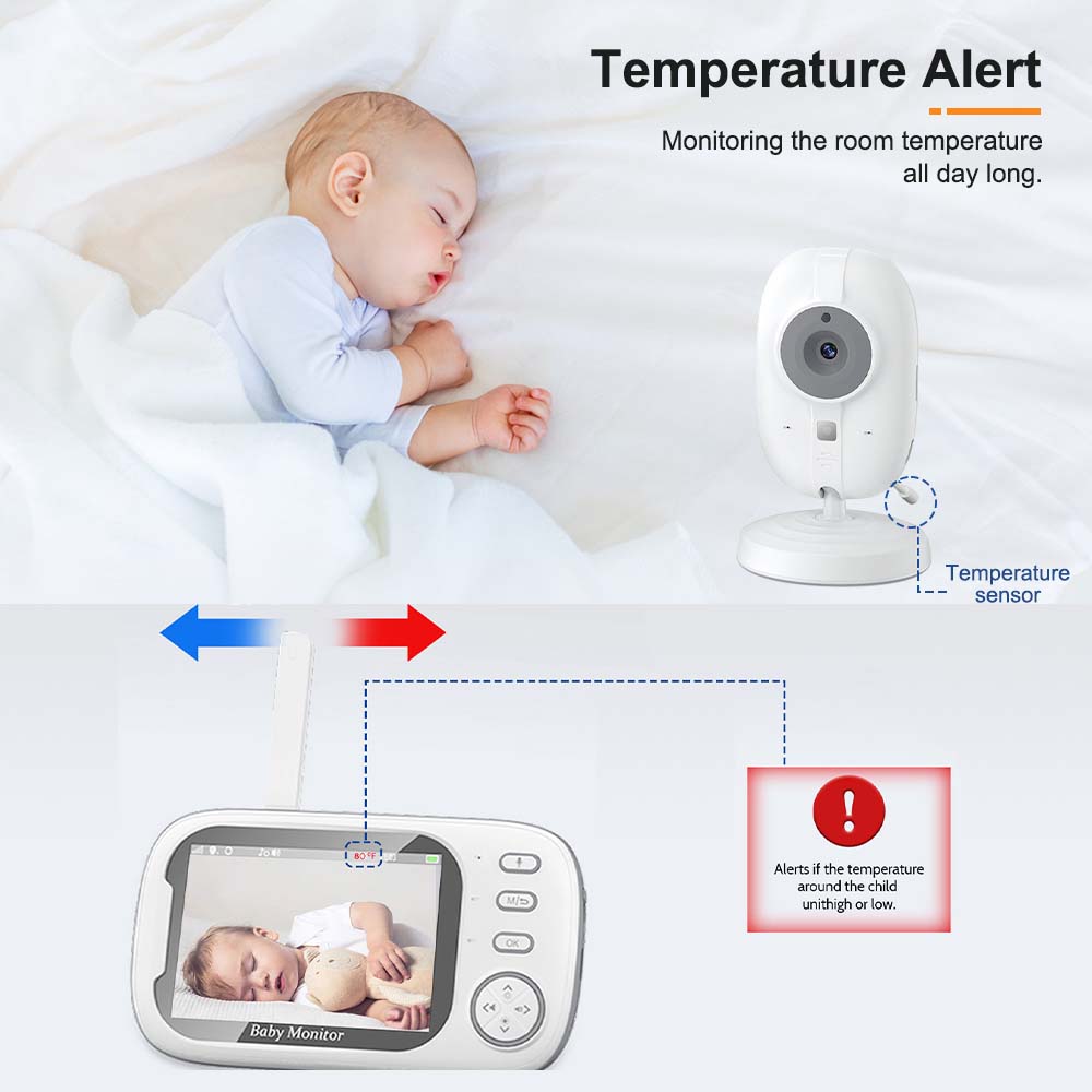 Monitor de vídeo para bebés, 3 - Audio Music For Video reseña y precio