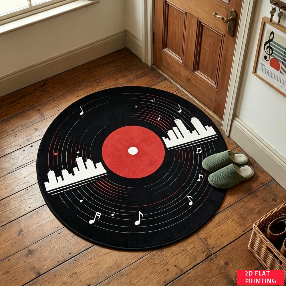 Alfombra Redonda Retro de Vini - Audio Vibes Music reseña y precio